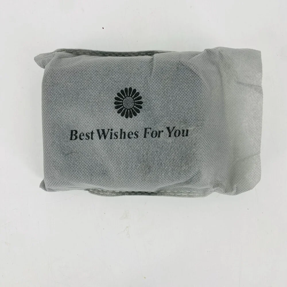 New Best Wishes For You Green Leather Wallet 4 Leaf Clover Lucky Gift With Box